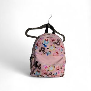 Kids Pink Floral & Donut Print Backpack - Unknown Brand